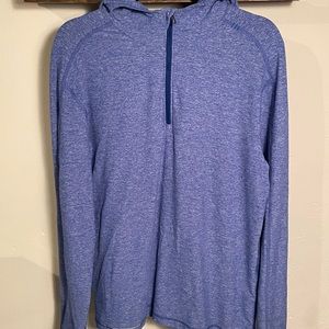 Lululemon performance tech blue body half Zip